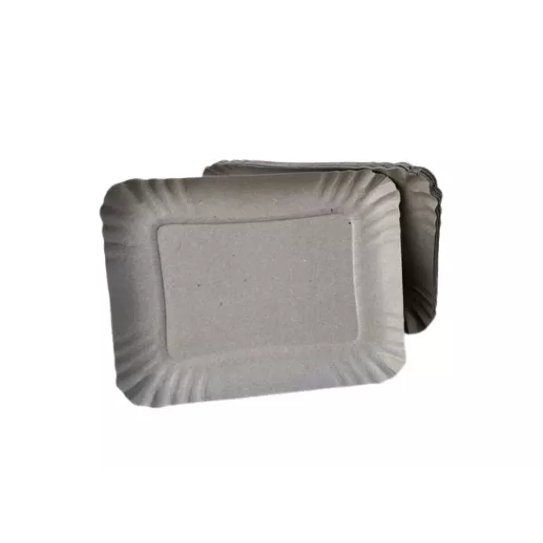 Bandeja De Carton Rect Gris 1 - 100/Bulto