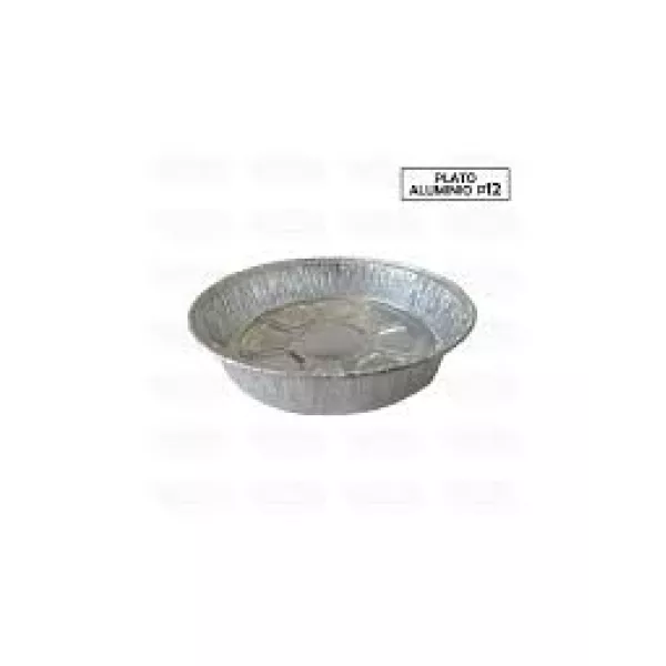 Plato Aluminio P12 Ep - 100/Bulto