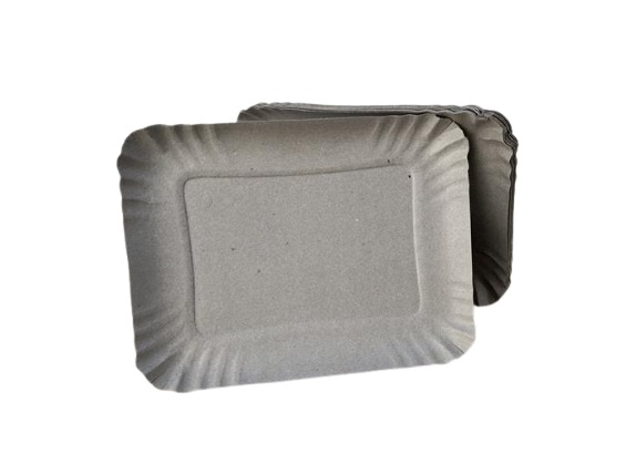 Bandeja De Carton Rect Gris 1 - 100/Bulto