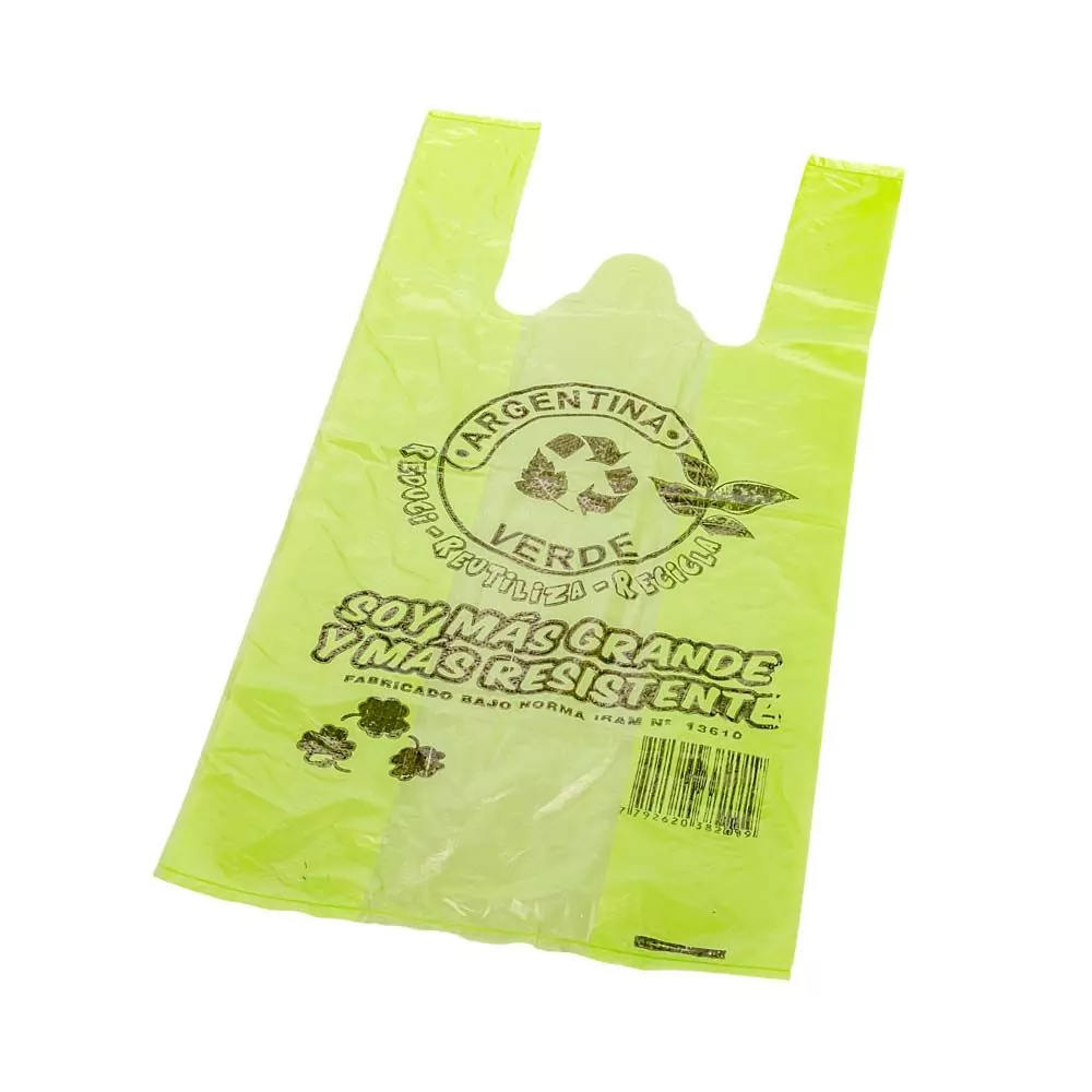 Bolsa Camiseta 40X50 Arg Verde Mp - 1600/Bulto